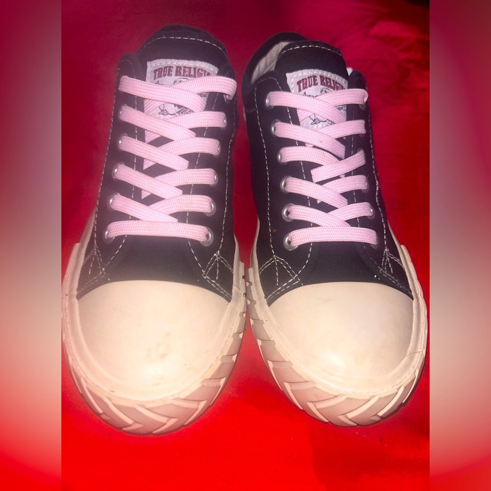 True religion low tops with pink lace